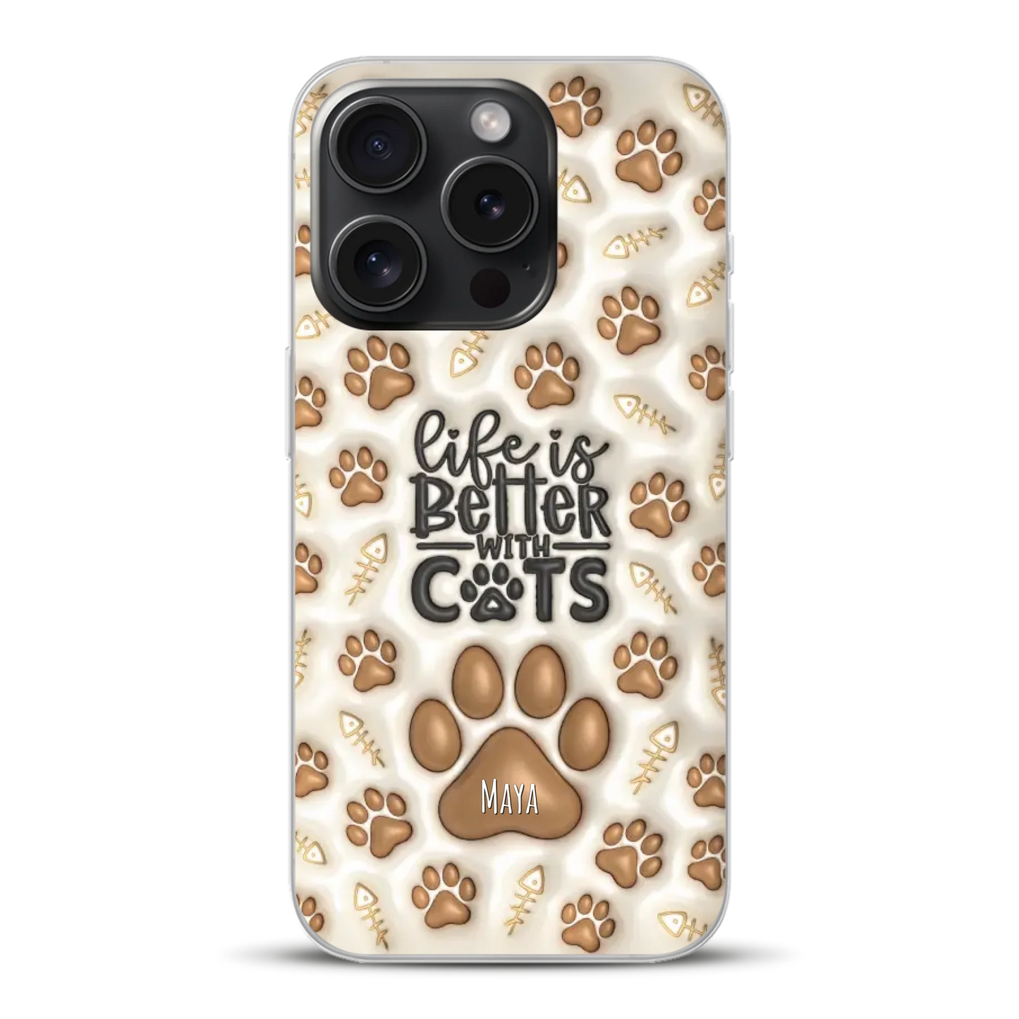 Life is better with Cats - Individuelle Handyhülle für iPhone