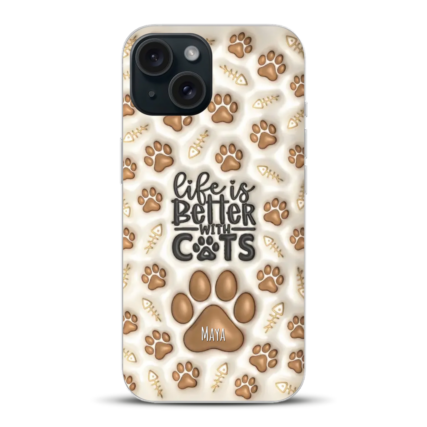 Life is better with Cats - Individuelle Handyhülle für iPhone