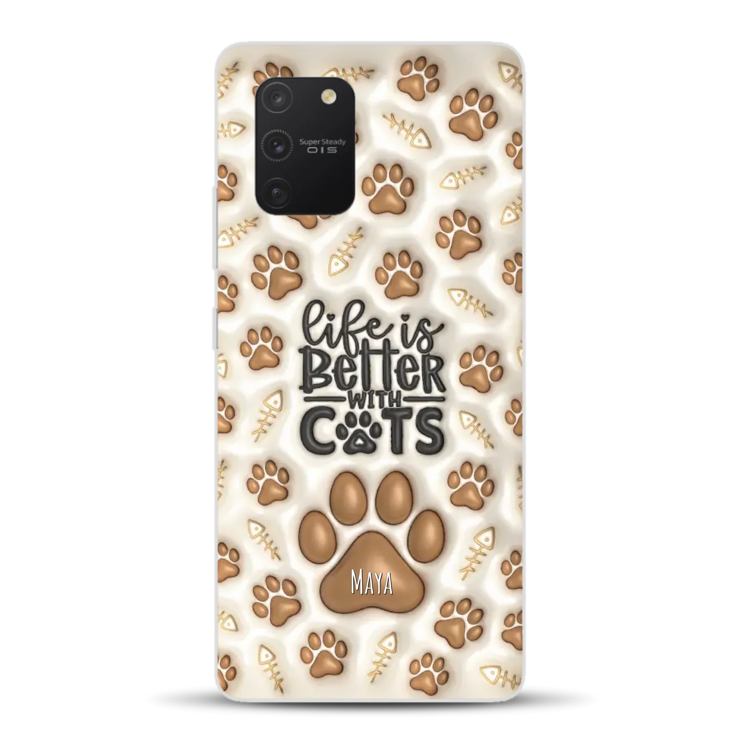 Life is better with Cats - Individuelle Handyhülle für Samsung