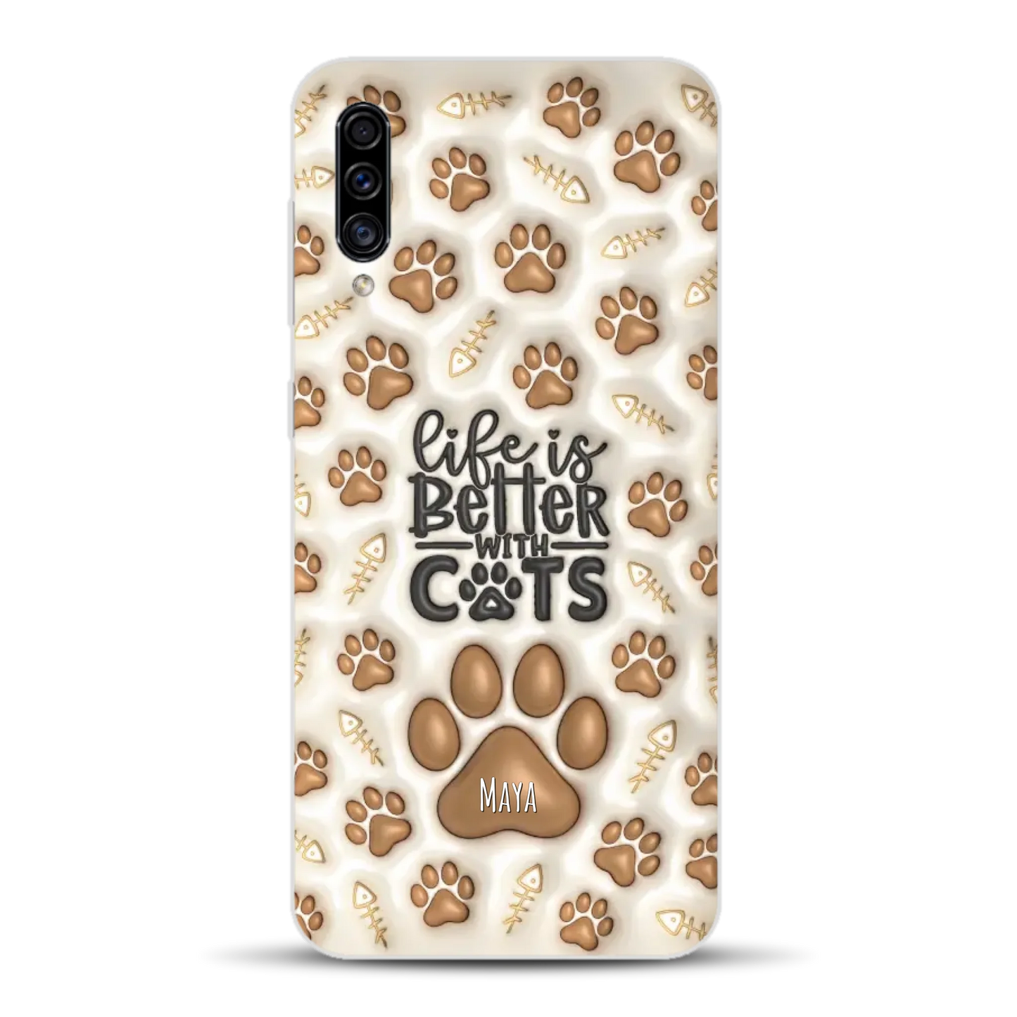 Life is better with Cats - Individuelle Handyhülle für Samsung