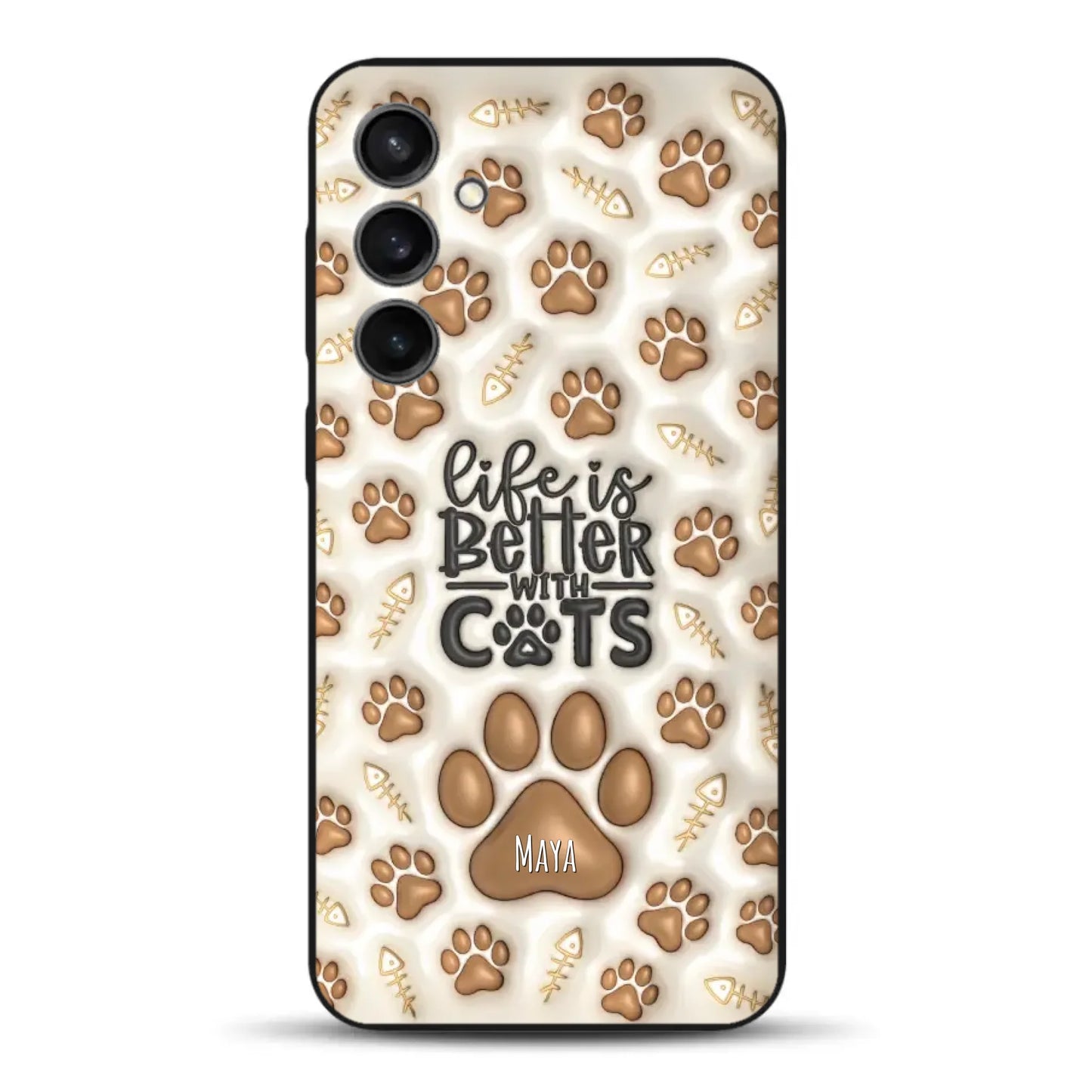 Life is better with Cats - Individuelle Handyhülle für Samsung