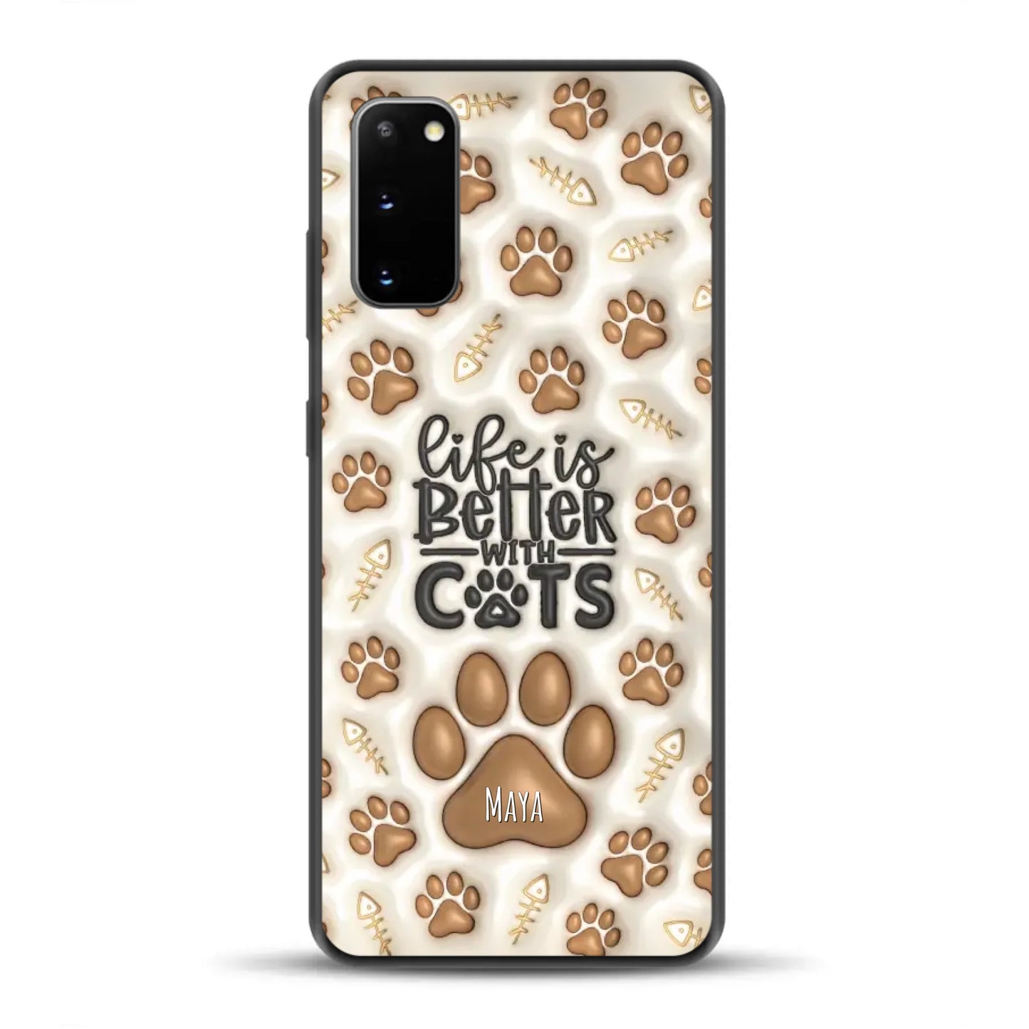 Life is better with Cats - Individuelle Handyhülle für Samsung