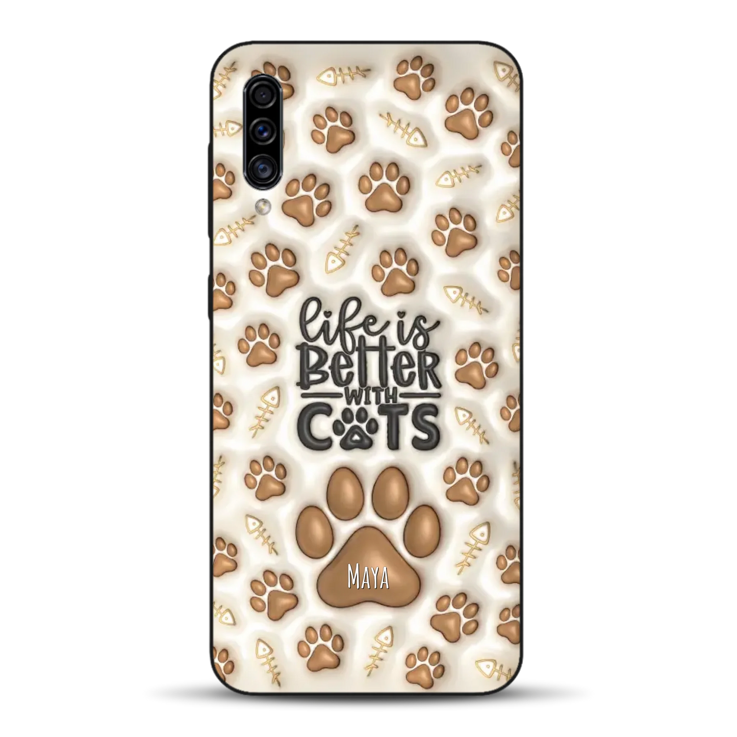Life is better with Cats - Individuelle Handyhülle für Samsung
