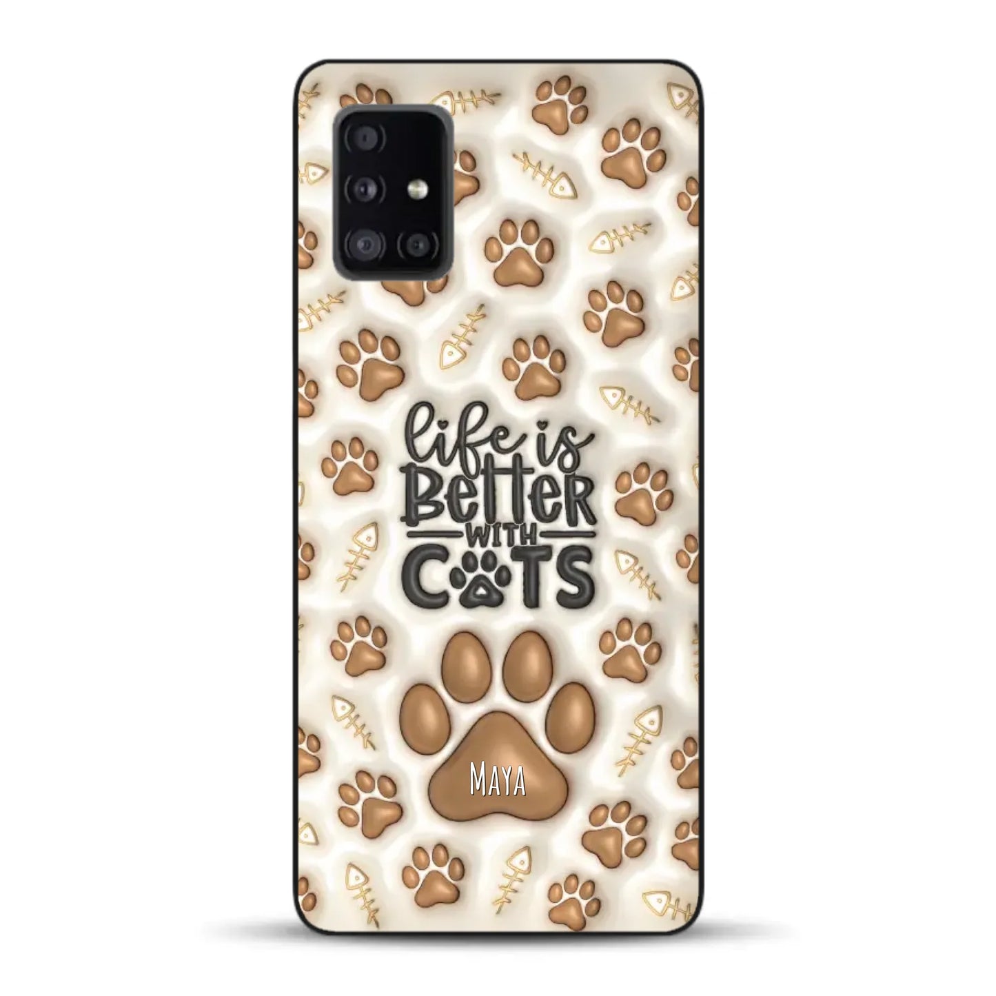 Life is better with Cats - Individuelle Handyhülle für Samsung