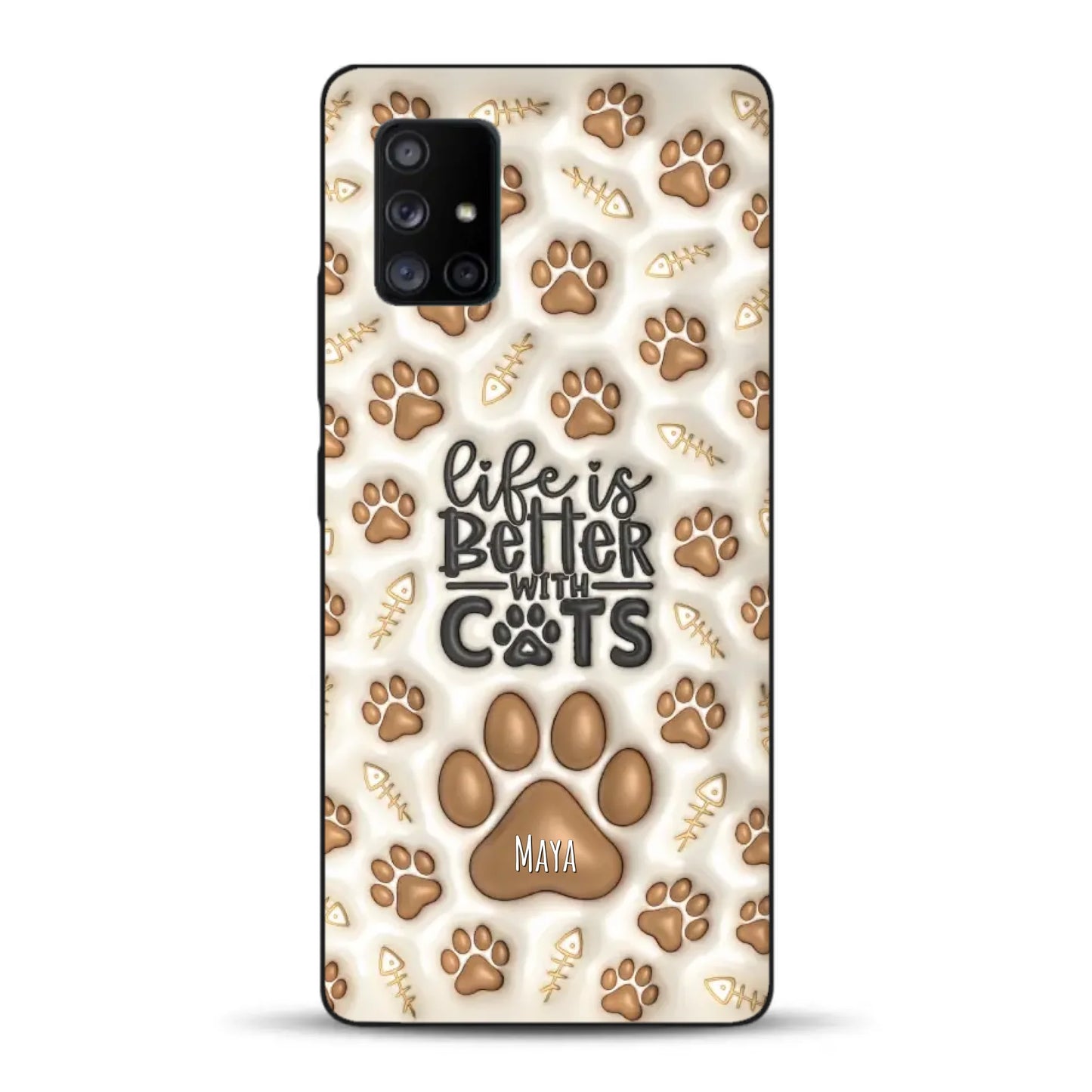Life is better with Cats - Individuelle Handyhülle für Samsung