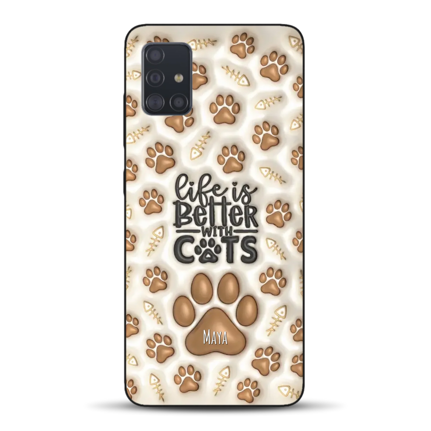 Life is better with Cats - Individuelle Handyhülle für Samsung