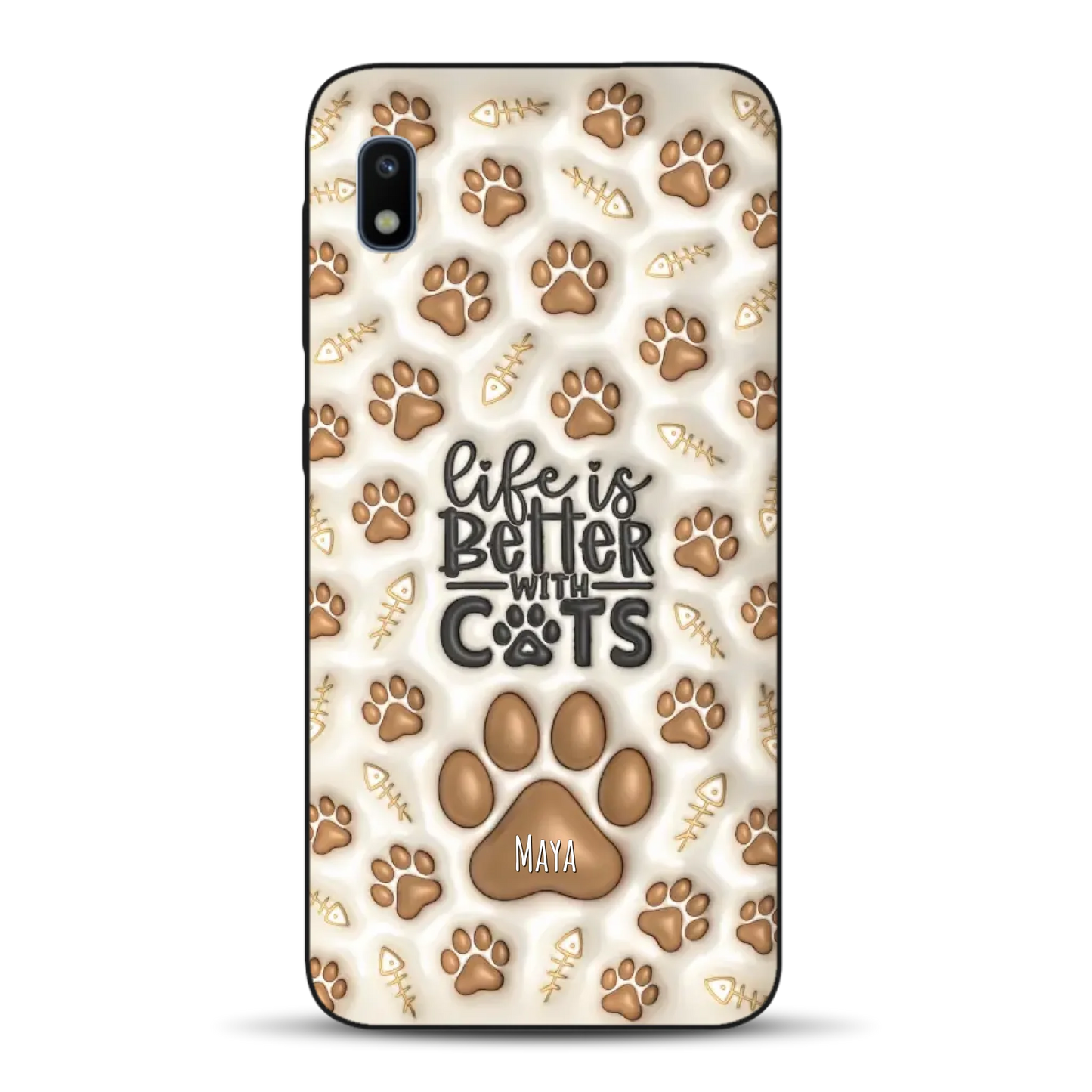 Life is better with Cats - Individuelle Handyhülle für Samsung