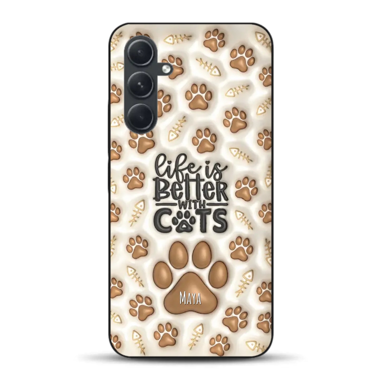 Life is better with Cats - Individuelle Handyhülle für Samsung