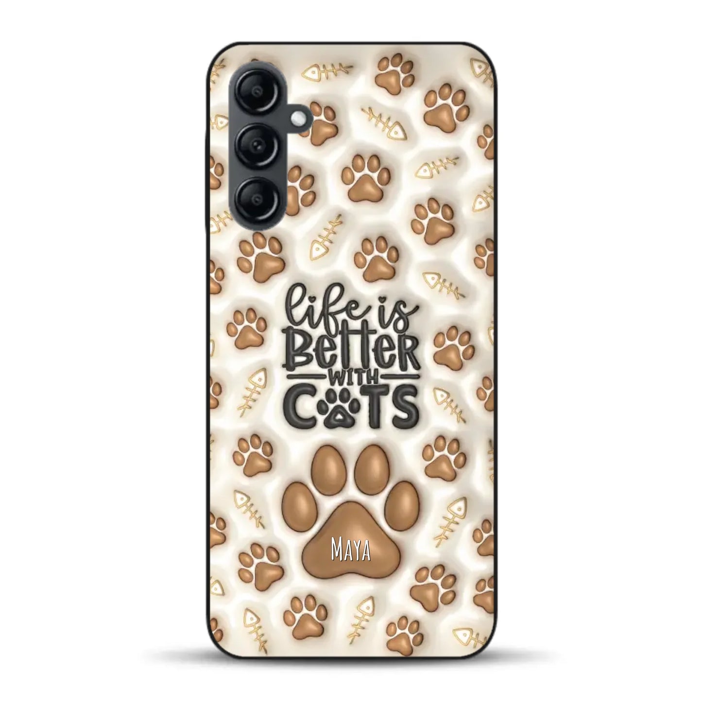 Life is better with Cats - Individuelle Handyhülle für Samsung