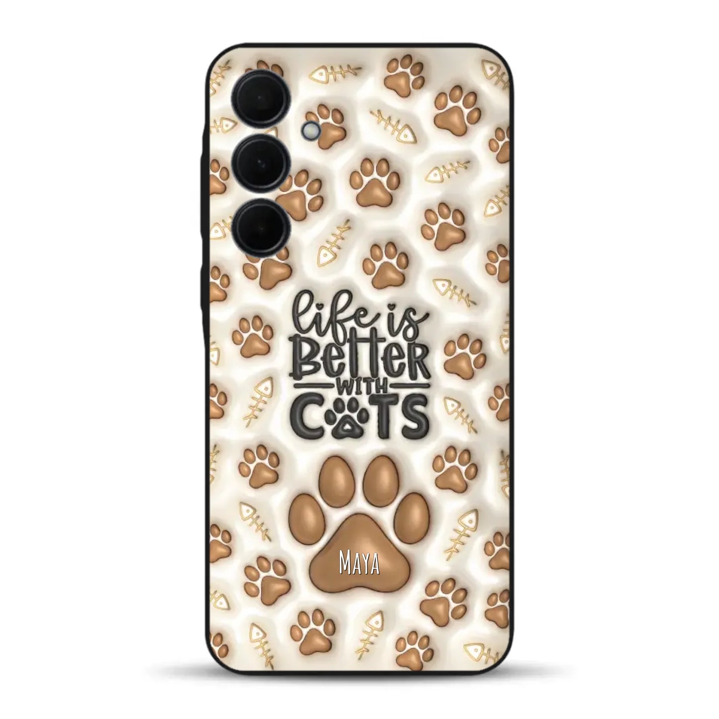 Life is better with Cats - Individuelle Handyhülle für Samsung
