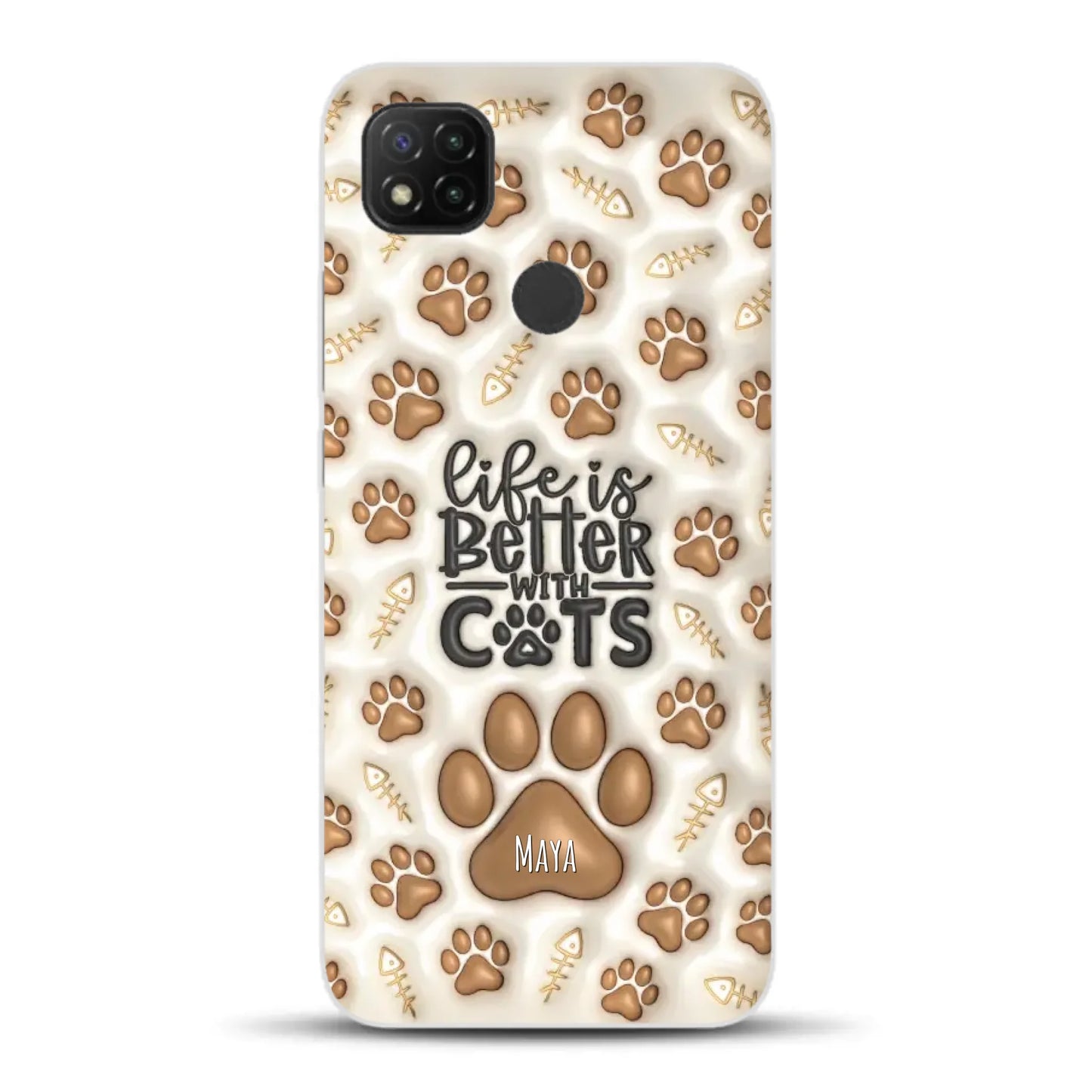 Life is better with Cats - Individuelle Handyhülle für Xiaomi