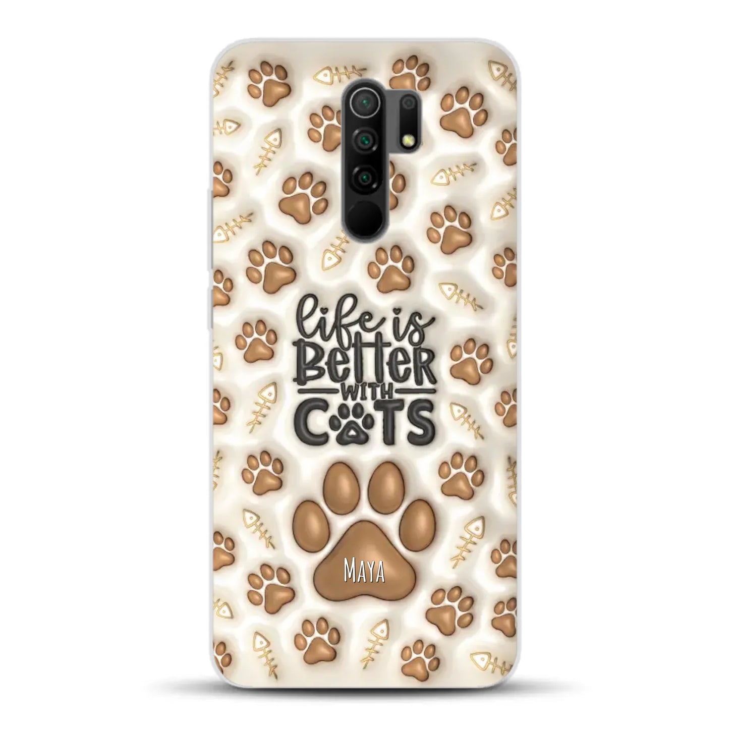 Life is better with Cats - Individuelle Handyhülle für Xiaomi