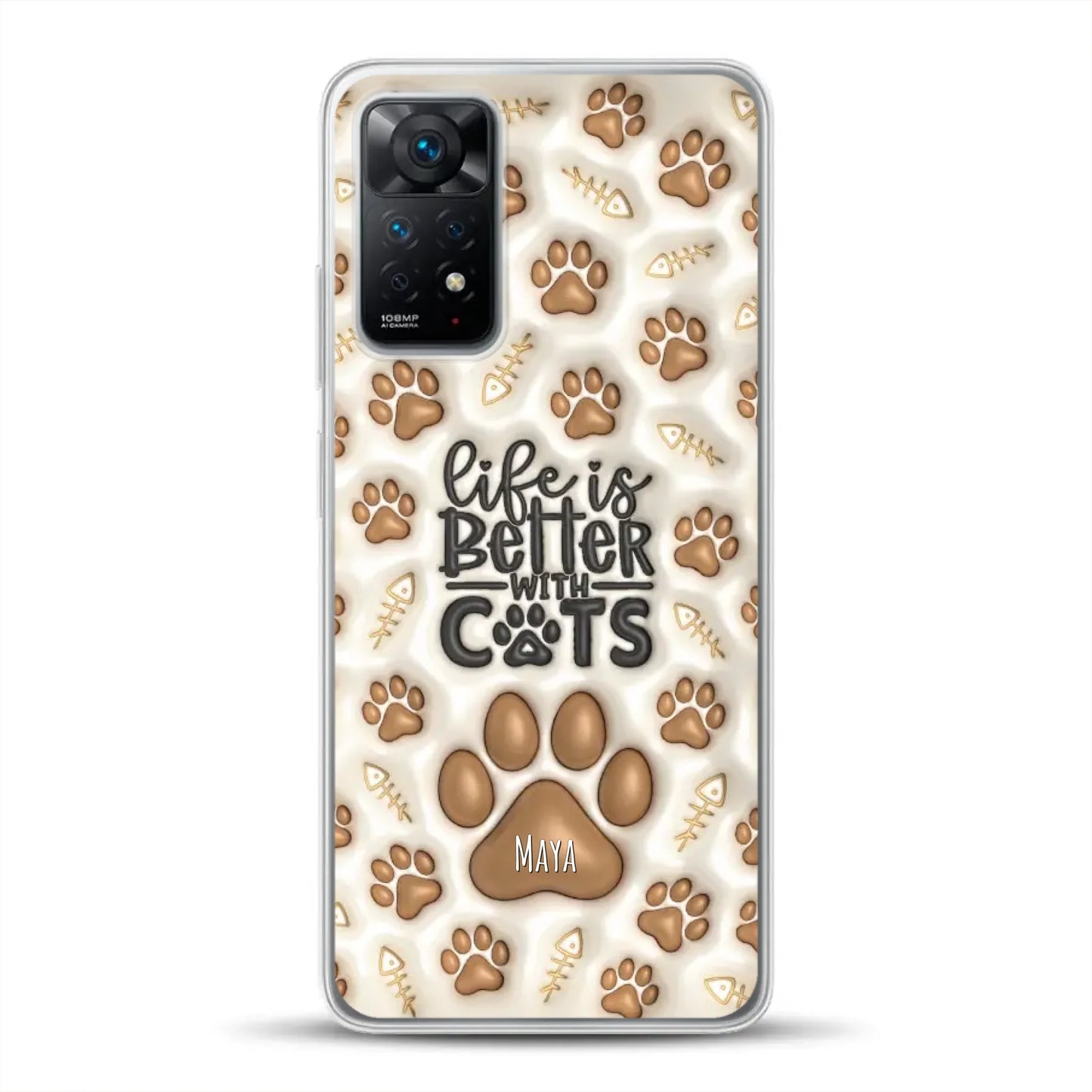 Life is better with Cats - Individuelle Handyhülle für Xiaomi