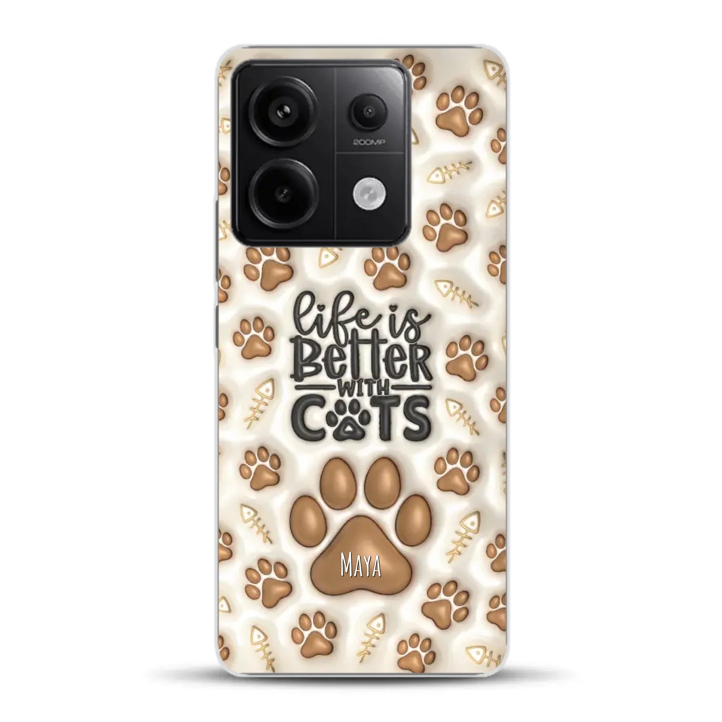 Life is better with Cats - Individuelle Handyhülle für Xiaomi