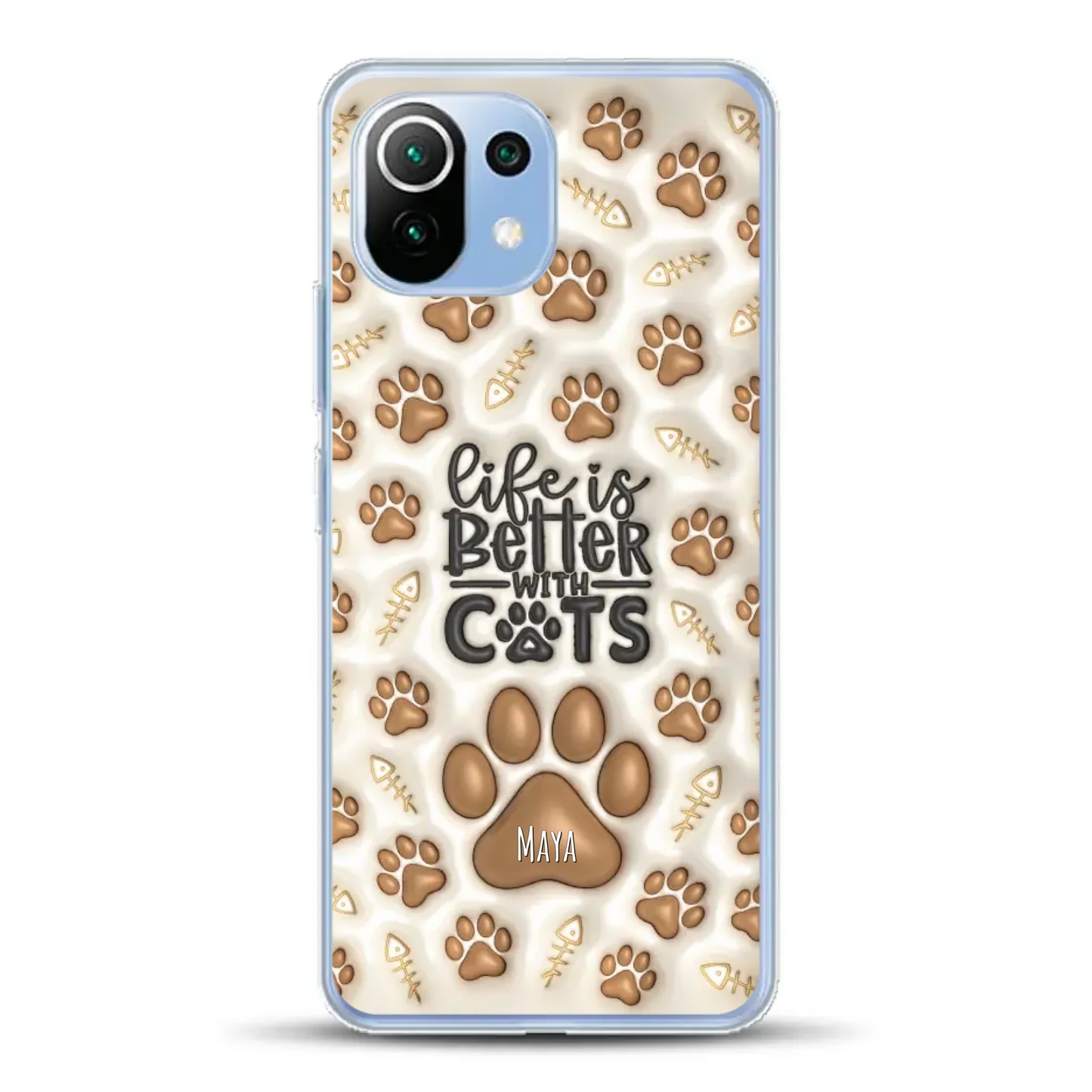Life is better with Cats - Individuelle Handyhülle für Xiaomi