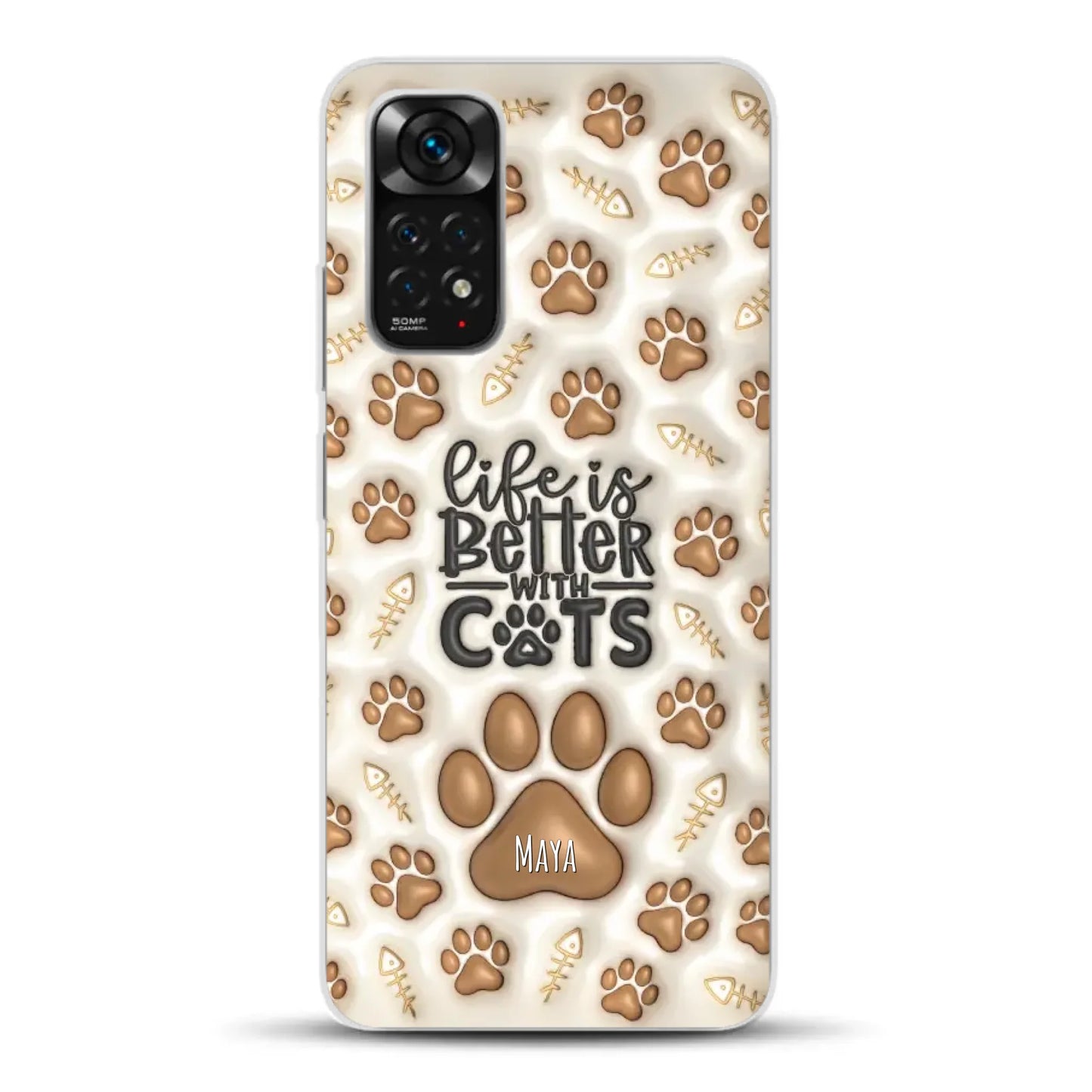 Life is better with Cats - Individuelle Handyhülle für Xiaomi