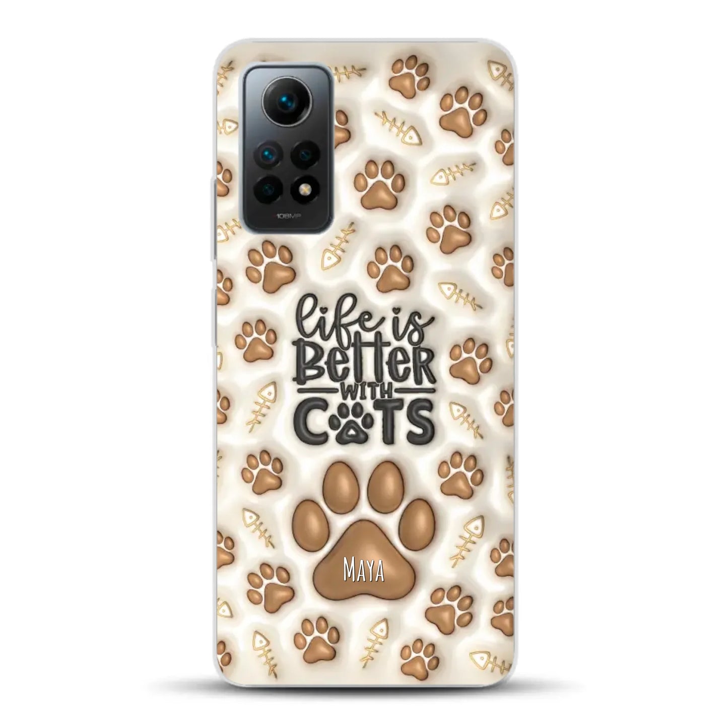 Life is better with Cats - Individuelle Handyhülle für Xiaomi
