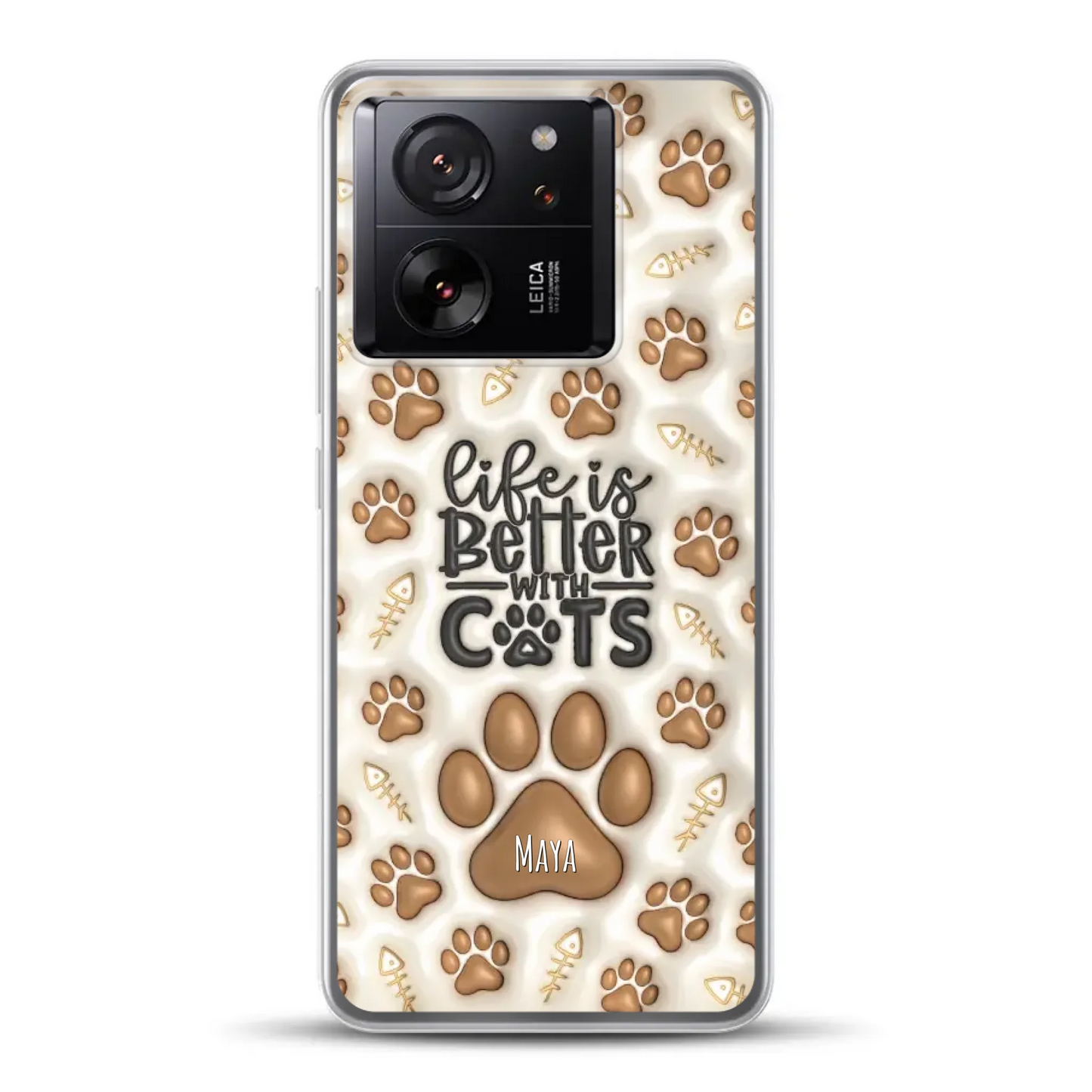 Life is better with Cats - Individuelle Handyhülle für Xiaomi