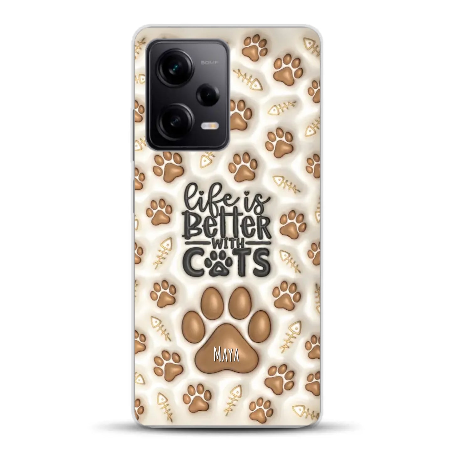 Life is better with Cats - Individuelle Handyhülle für Xiaomi