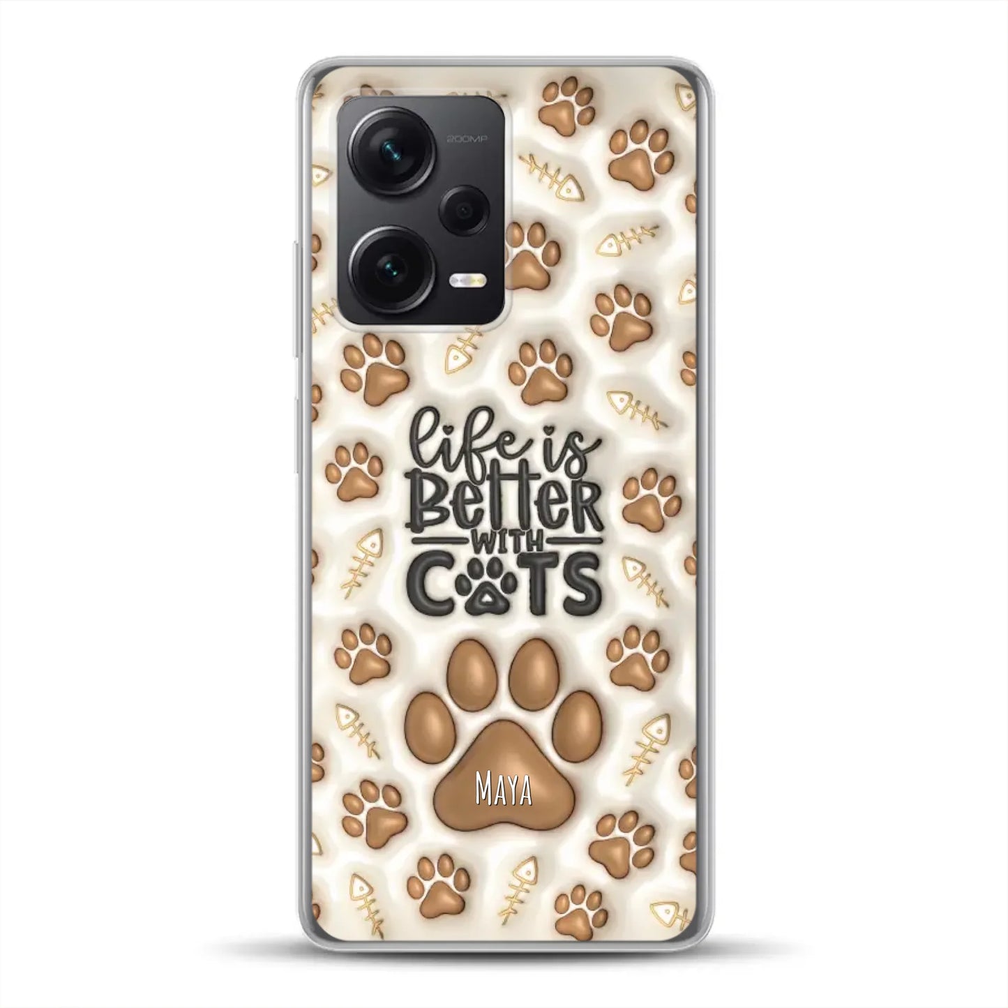 Life is better with Cats - Individuelle Handyhülle für Xiaomi