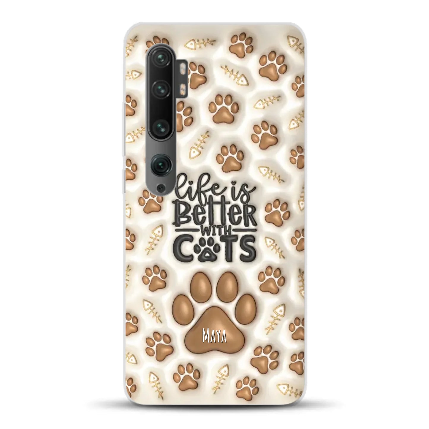 Life is better with Cats - Individuelle Handyhülle für Xiaomi