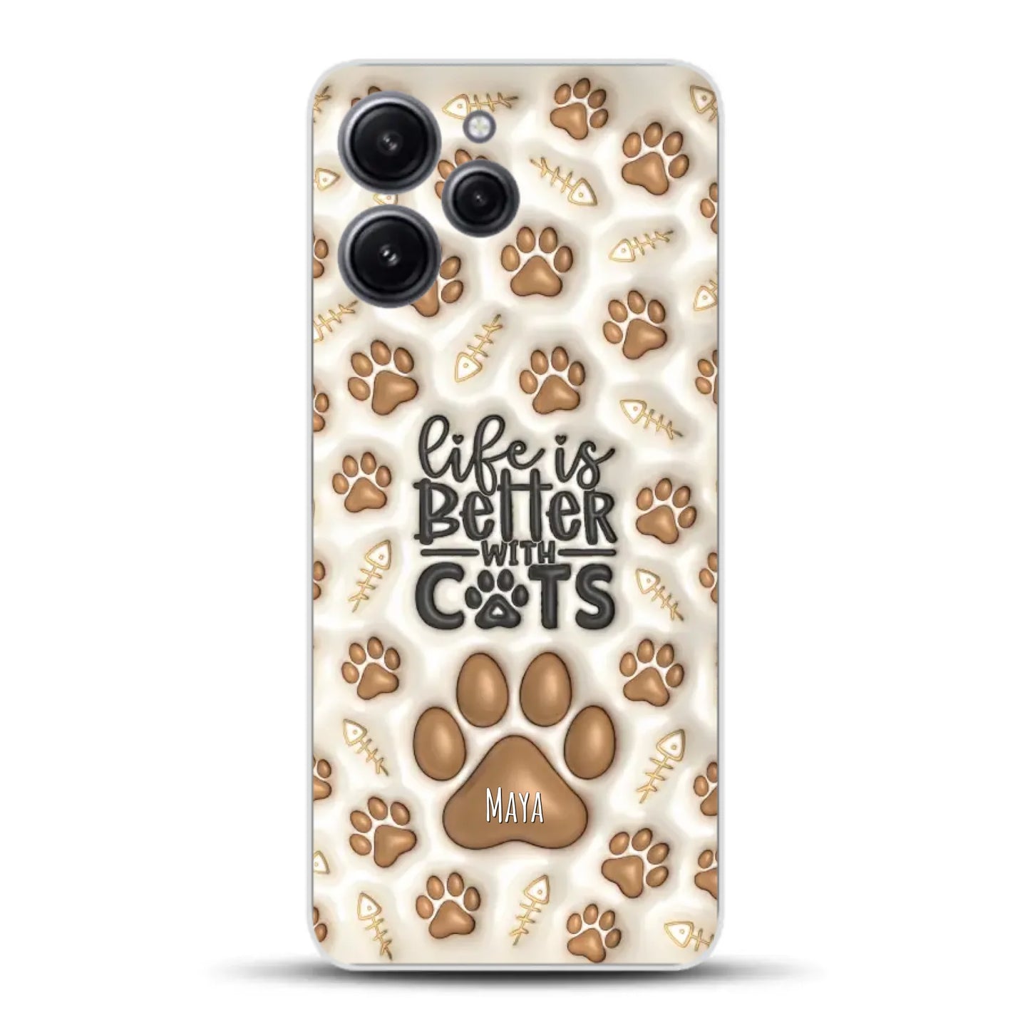 Life is better with Cats - Individuelle Handyhülle für Xiaomi