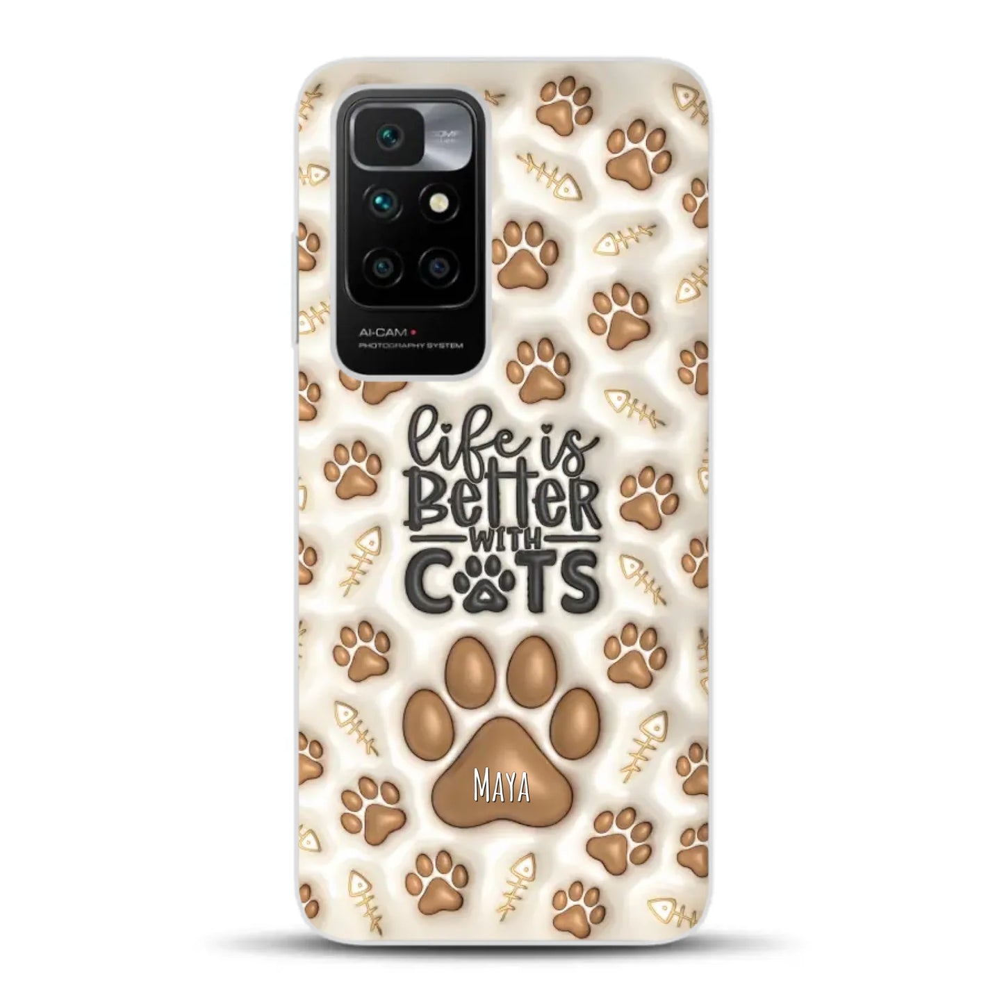 Life is better with Cats - Individuelle Handyhülle für Xiaomi