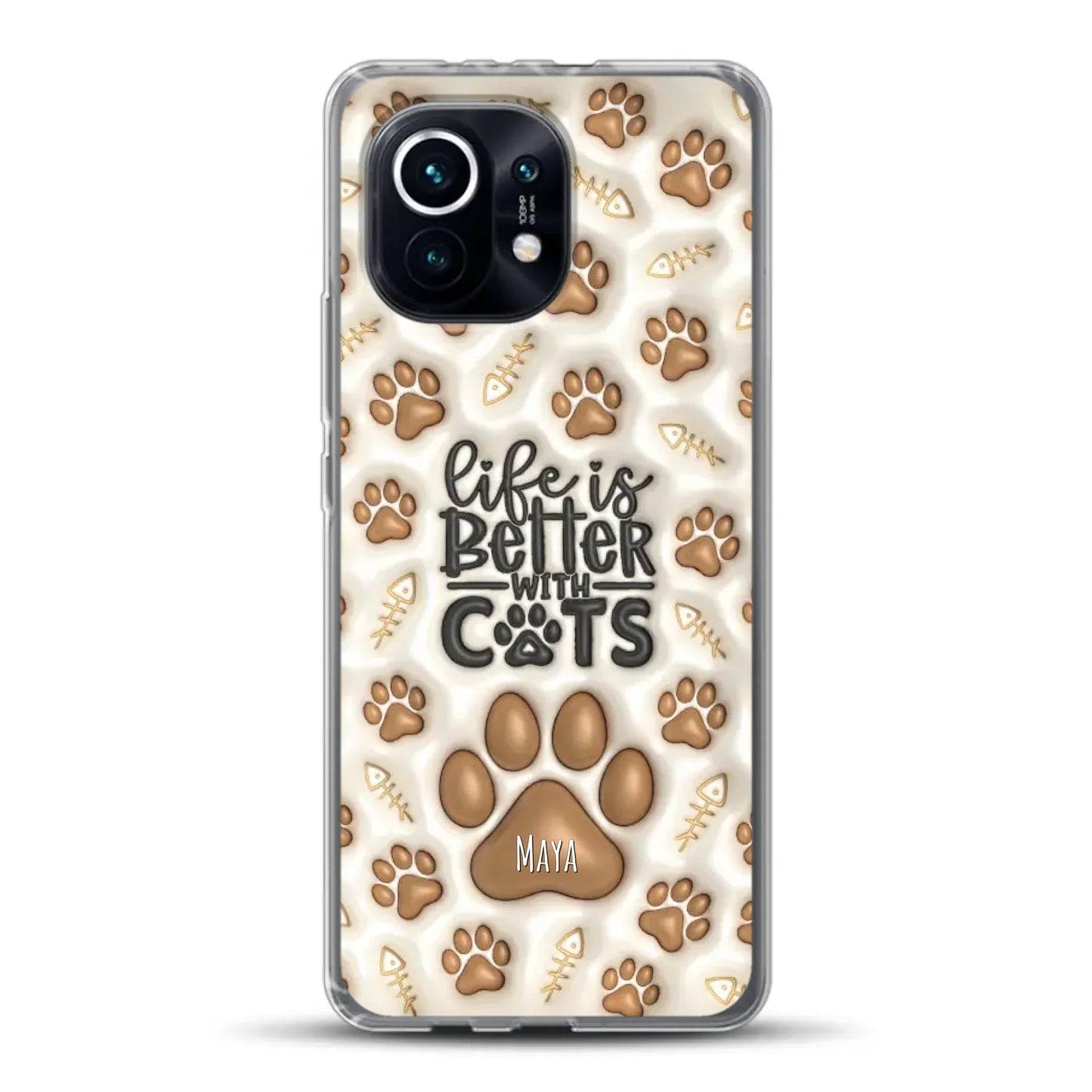 Life is better with Cats - Individuelle Handyhülle für Xiaomi