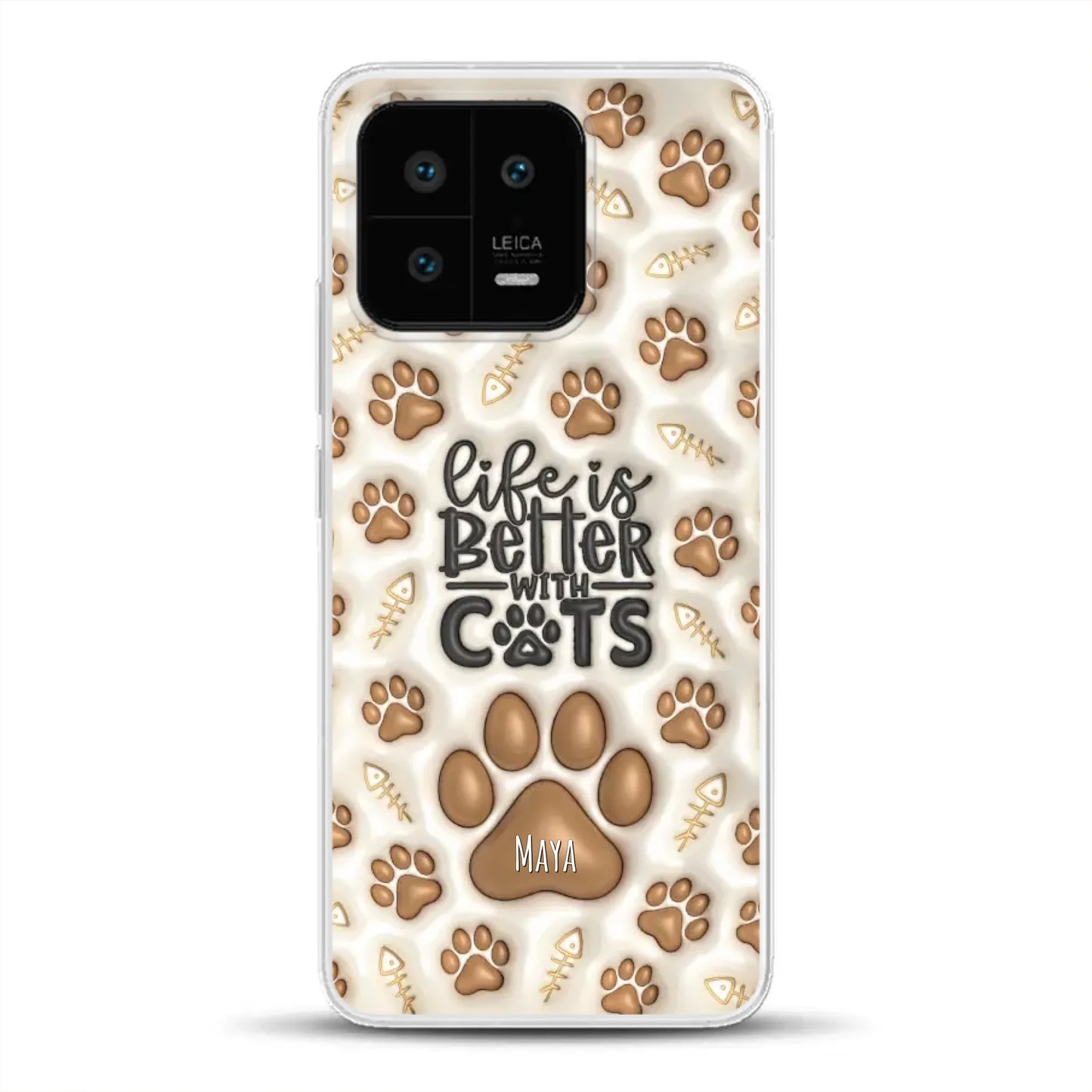 Life is better with Cats - Individuelle Handyhülle für Xiaomi