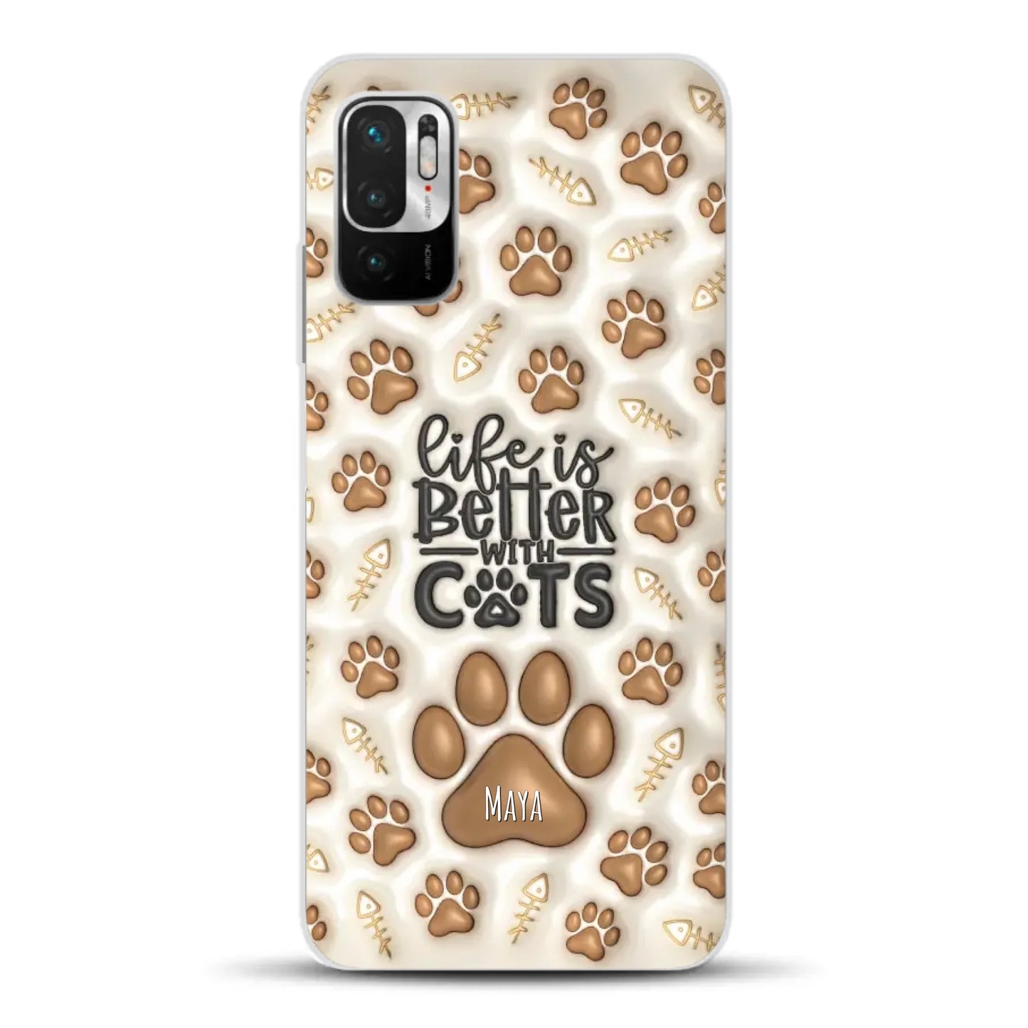 Life is better with Cats - Individuelle Handyhülle für Xiaomi