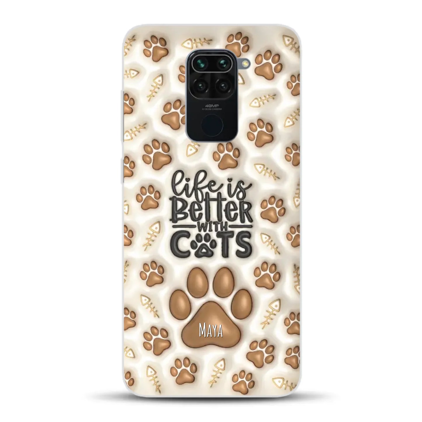 Life is better with Cats - Individuelle Handyhülle für Xiaomi