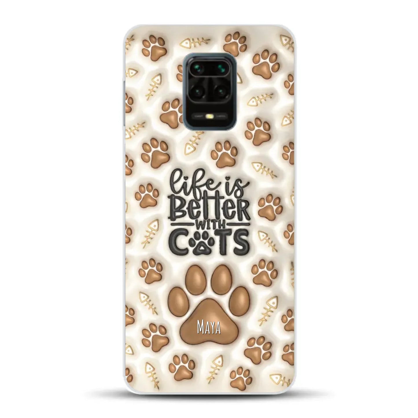 Life is better with Cats - Individuelle Handyhülle für Xiaomi