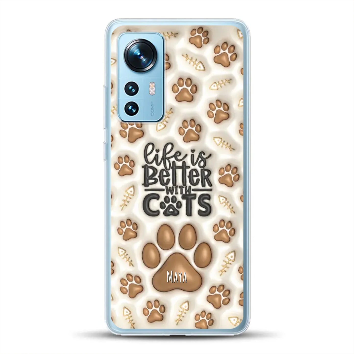 Life is better with Cats - Individuelle Handyhülle für Xiaomi