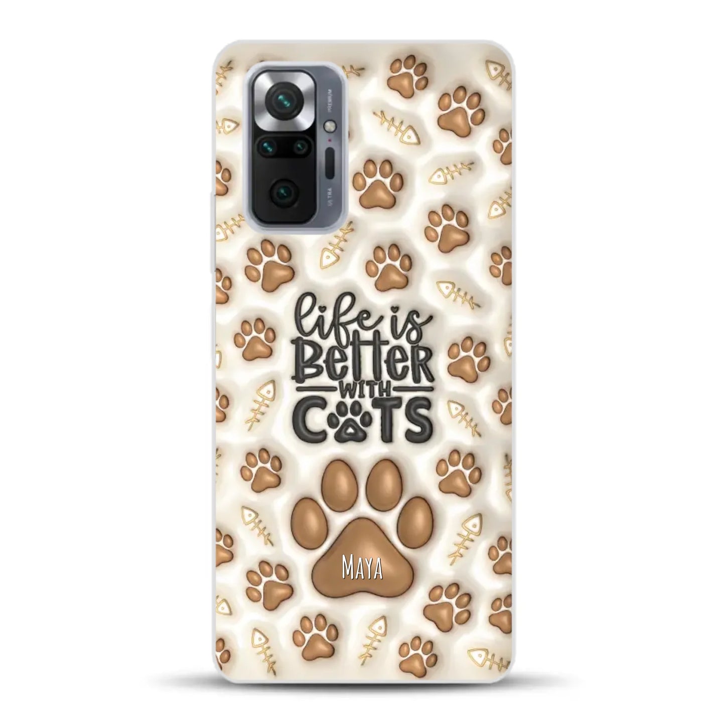Life is better with Cats - Individuelle Handyhülle für Xiaomi