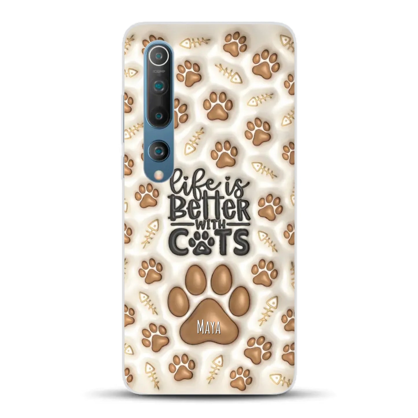 Life is better with Cats - Individuelle Handyhülle für Xiaomi