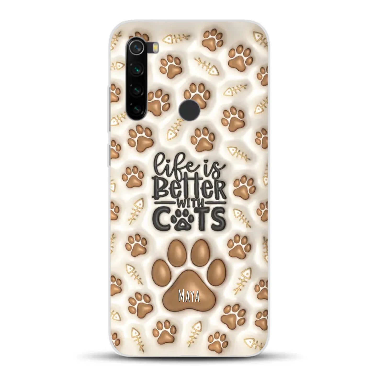 Life is better with Cats - Individuelle Handyhülle für Xiaomi