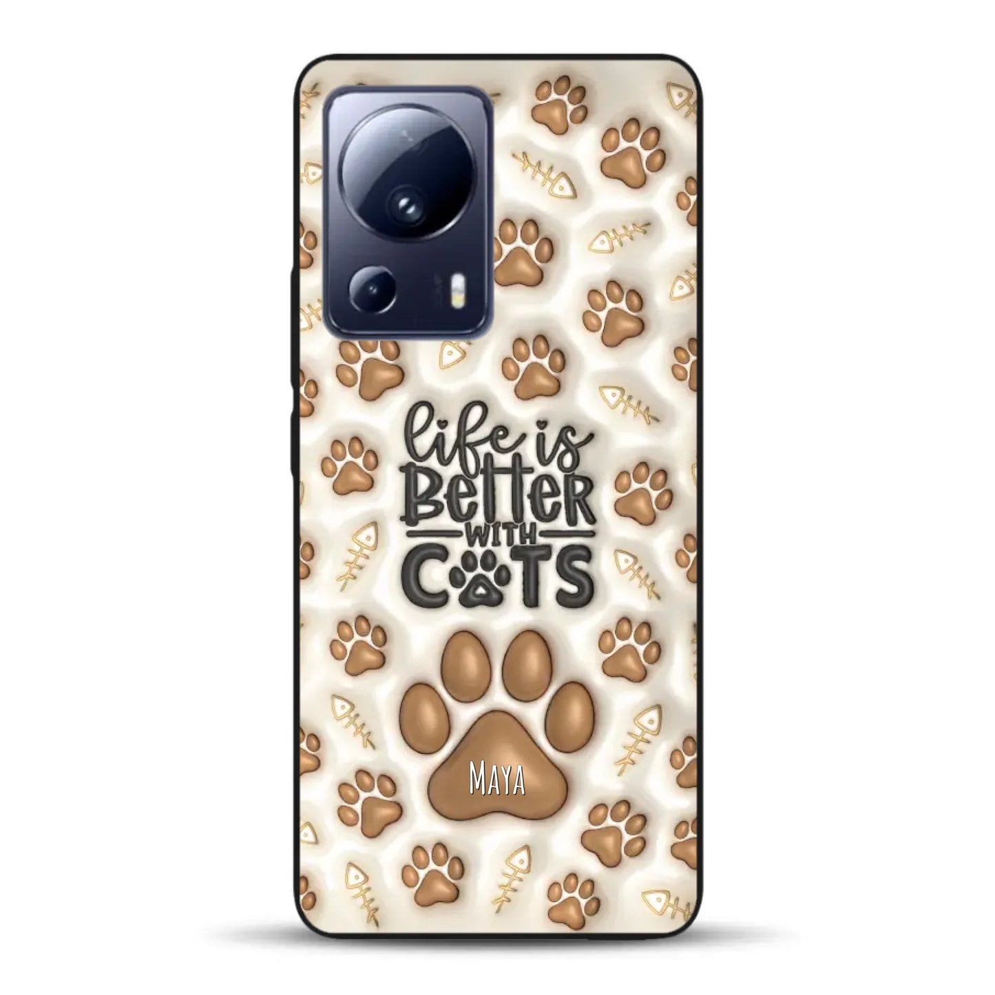 Life is better with Cats - Individuelle Handyhülle für Xiaomi