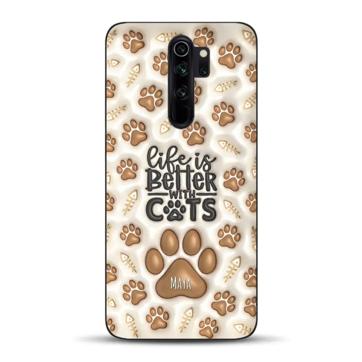 Life is better with Cats - Individuelle Handyhülle für Xiaomi