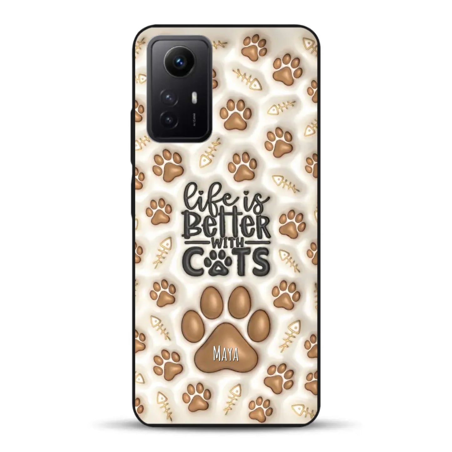 Life is better with Cats - Individuelle Handyhülle für Xiaomi