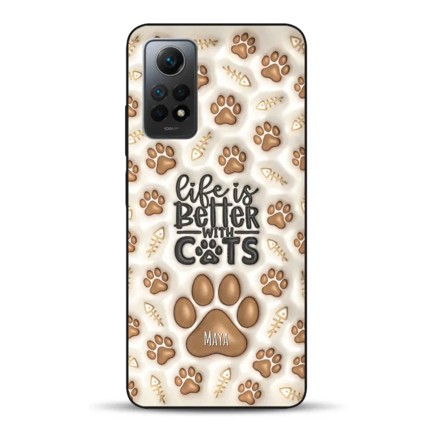 Life is better with Cats - Individuelle Handyhülle für Xiaomi