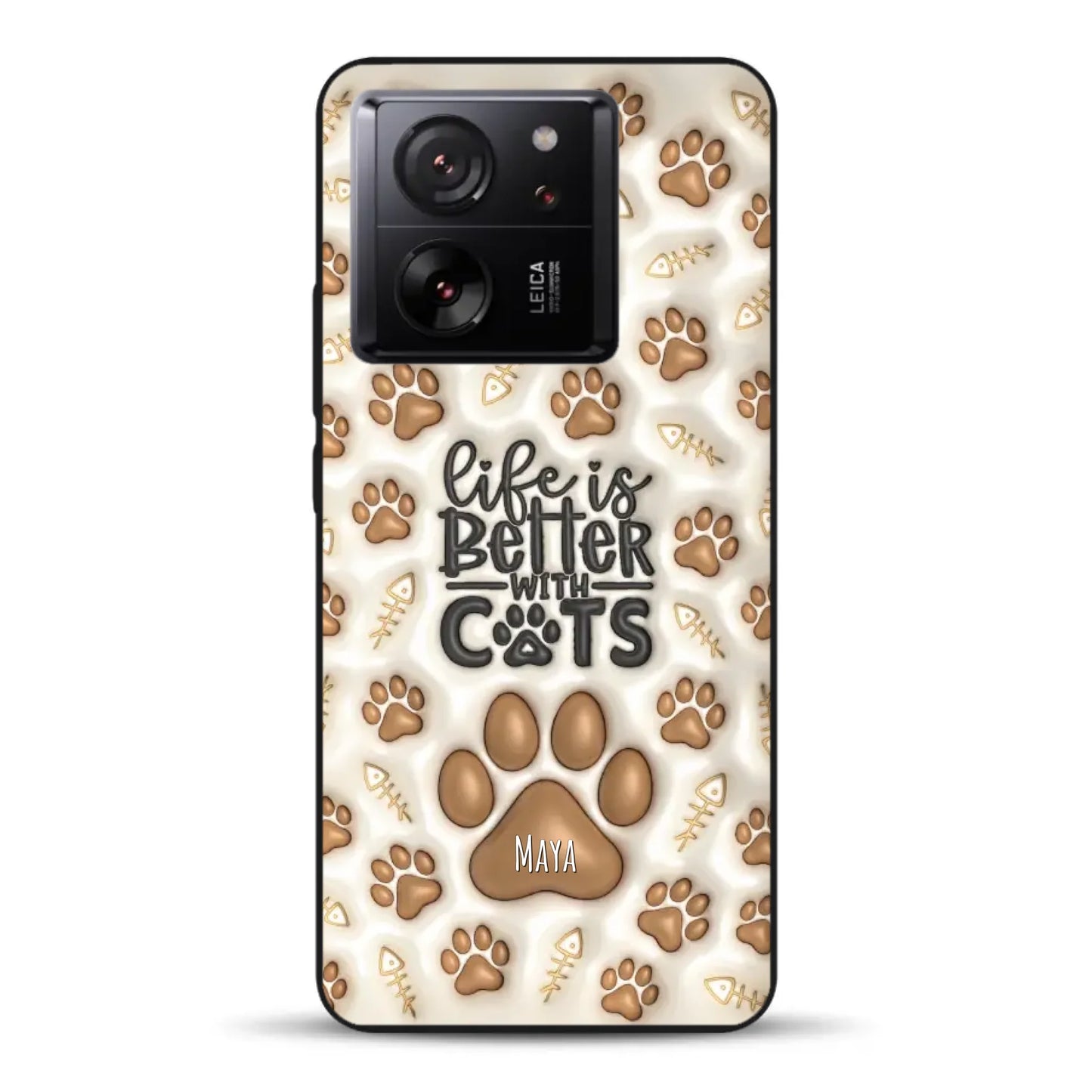 Life is better with Cats - Individuelle Handyhülle für Xiaomi