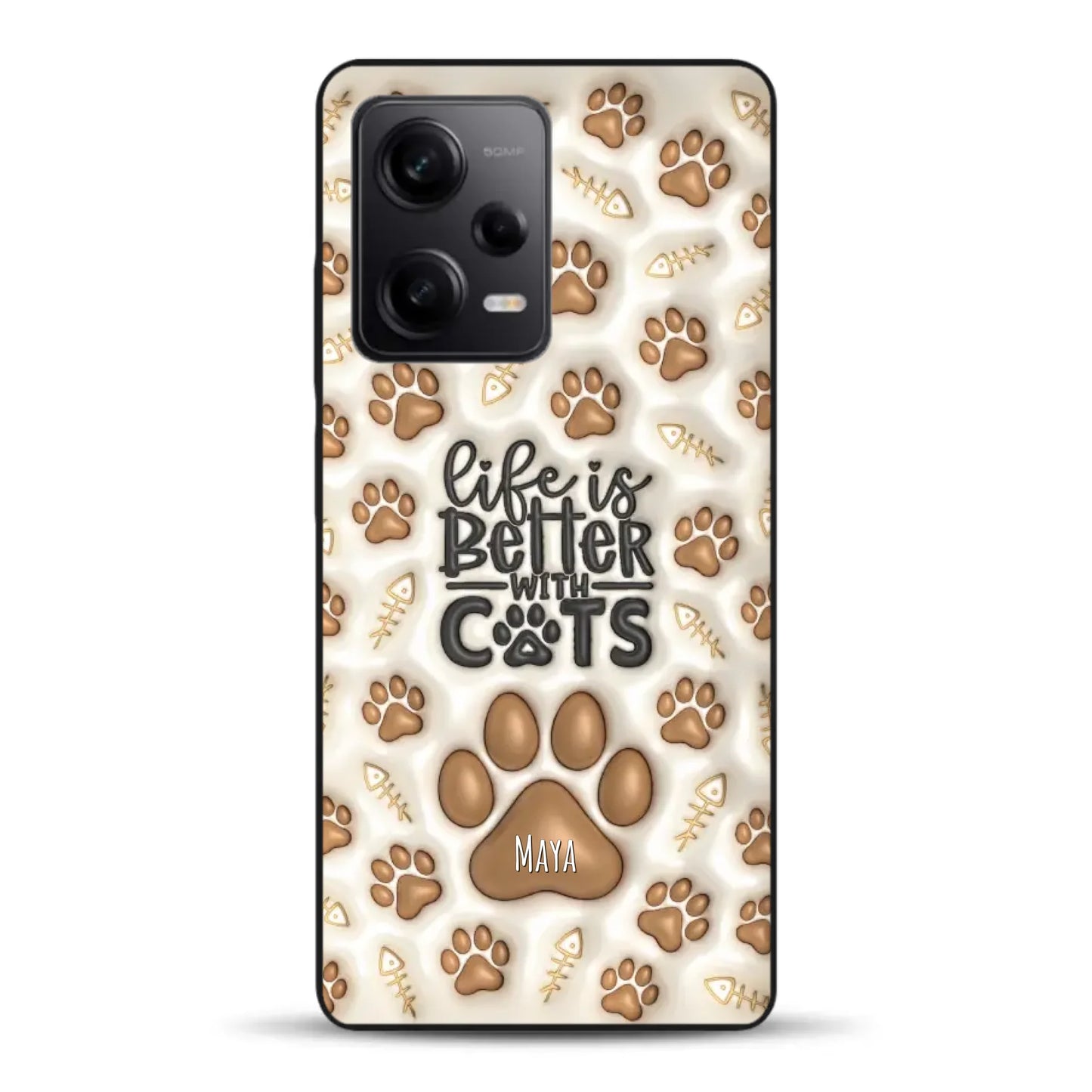 Life is better with Cats - Individuelle Handyhülle für Xiaomi