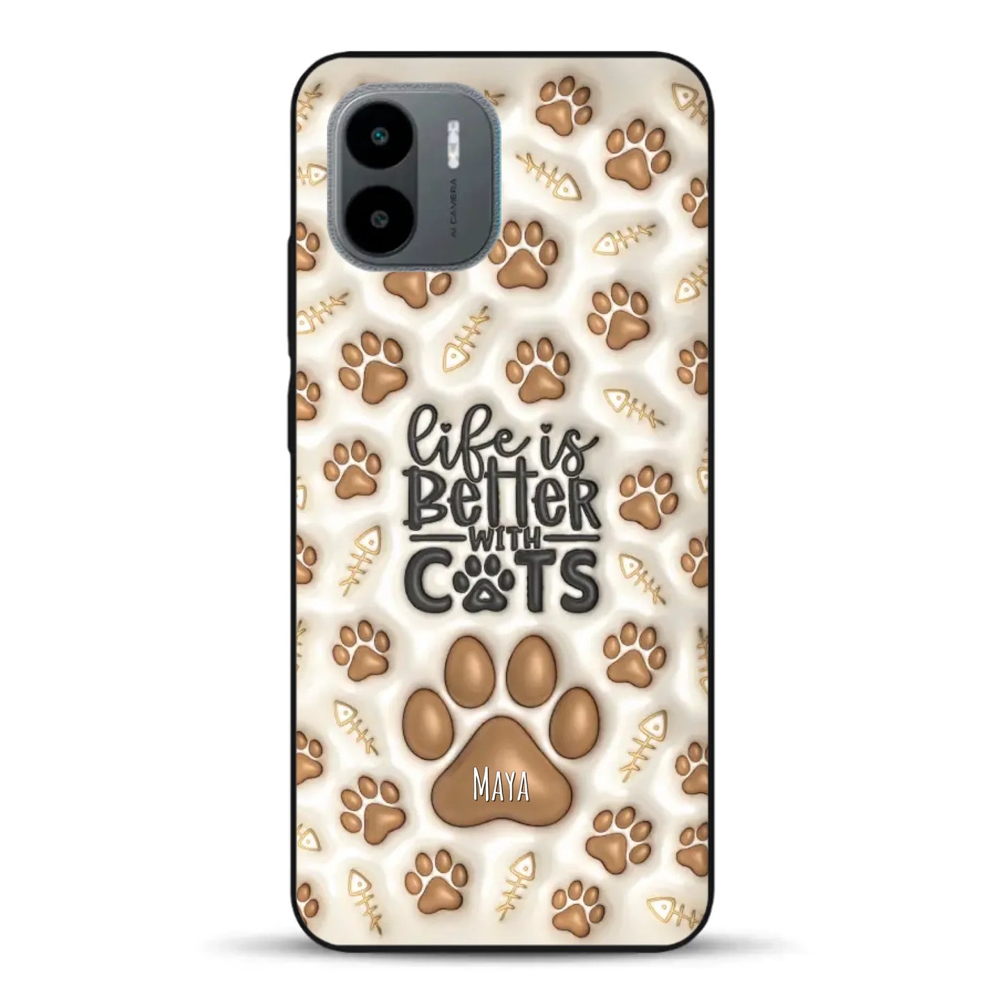 Life is better with Cats - Individuelle Handyhülle für Xiaomi