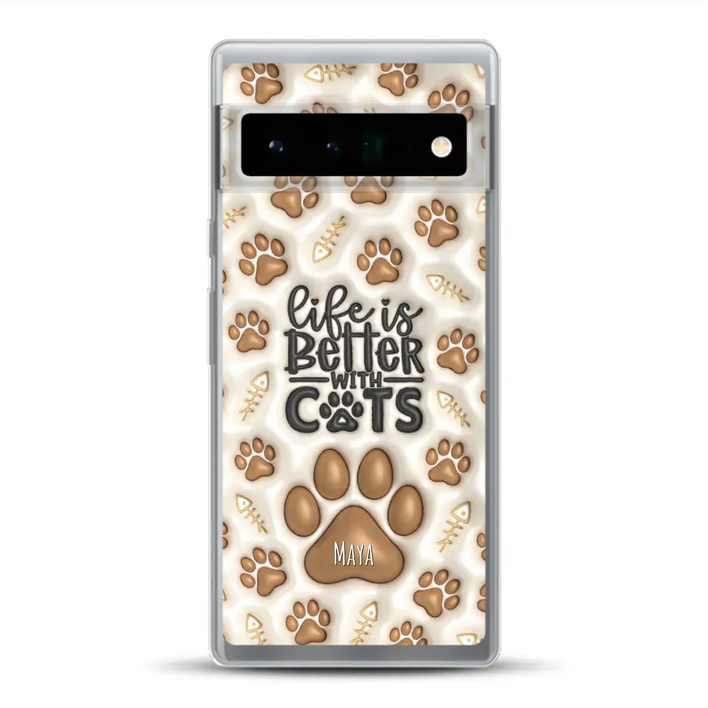 Life is better with Cats - Individuelle Handyhülle für Google