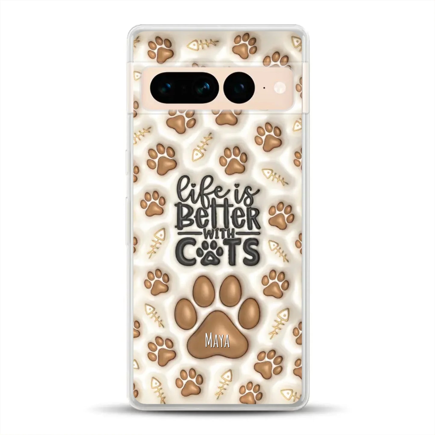 Life is better with Cats - Individuelle Handyhülle für Google
