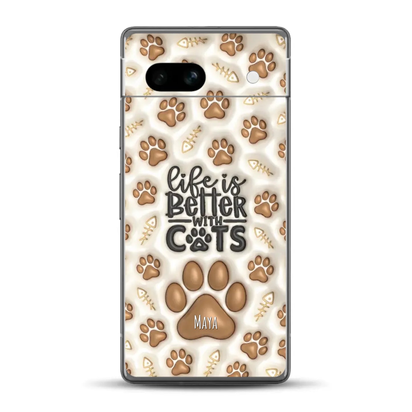 Life is better with Cats - Individuelle Handyhülle für Google