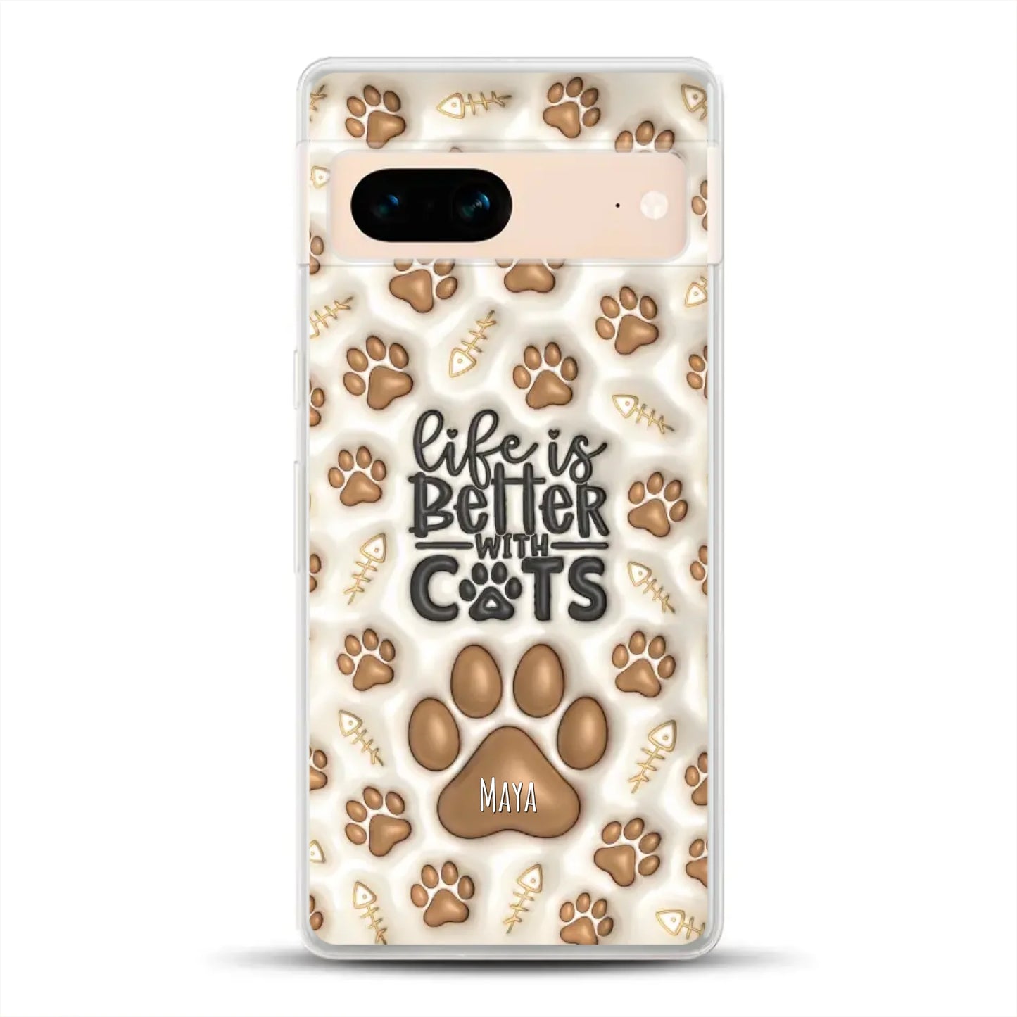 Life is better with Cats - Individuelle Handyhülle für Google