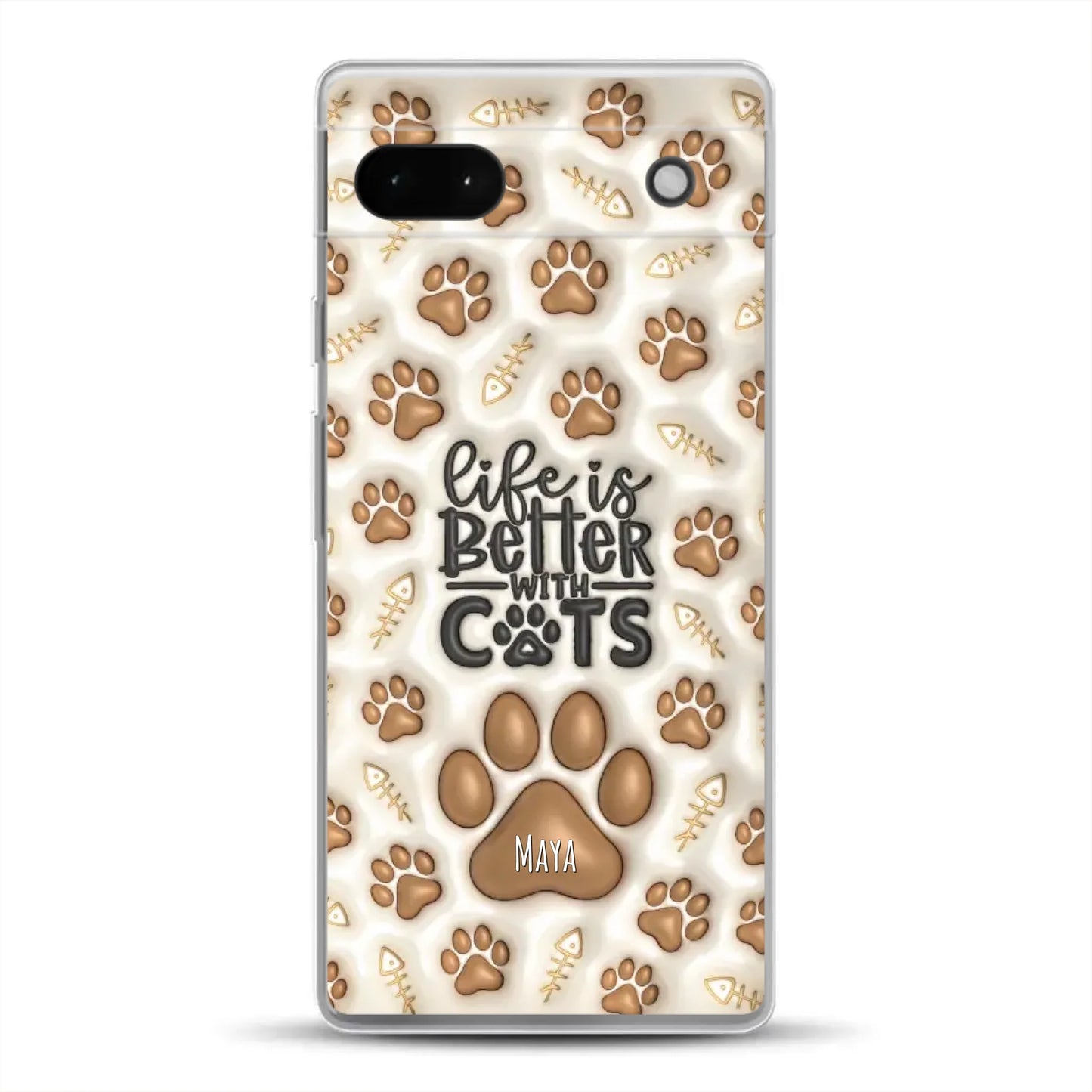 Life is better with Cats - Individuelle Handyhülle für Google
