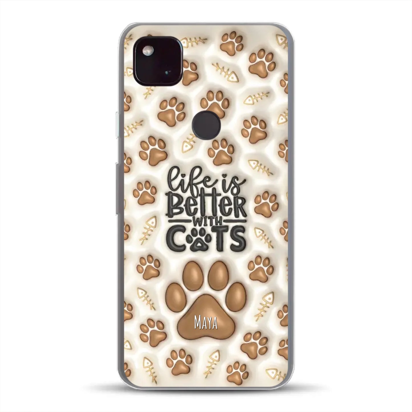 Life is better with Cats - Individuelle Handyhülle für Google