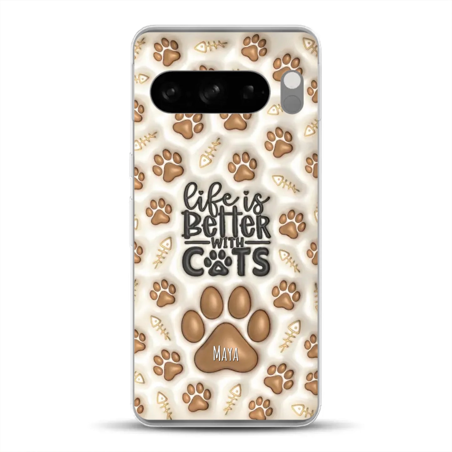 Life is better with Cats - Individuelle Handyhülle für Google